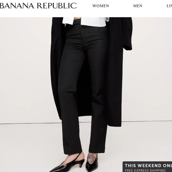 NWT Banana Republic Straight Sloan Pant! Sz 10L - Picture 1 of 2